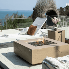 Elementi Plus Sunlight Yellow Uluru Sandstone Fire Pit Table - Pristine Home & Wellness