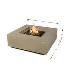 Elementi Plus Sunlight Yellow Uluru Sandstone Fire Pit Table - Pristine Home & Wellness