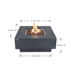 Elementi Manhattan Fire Pit Table - Pristine Home & Wellness