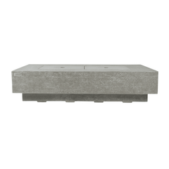 Elementi Plus Light Gray Riviera Sandstone Fire Pit Table - Pristine Home & Wellness