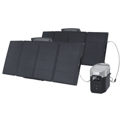 EcoFlow Delta 2 Portable Power Station + 2 Foldable 160W Solar Panel Bundle