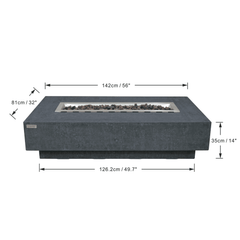 Elementi Hampton Fire Pit Table - Pristine Home & Wellness