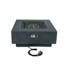 Elementi Plus Dark Gray Bergen Fire Pit Table - Pristine Home & Wellness