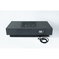 Elementi Plus Dark Gray Cannes Fire Pit Table - Pristine Home & Wellness
