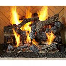Majestic Fireside Grand Oak 3 Tier 24" IPI-controlled Burner Hearth Kit - Natural Gas - Pristine Home & Wellness