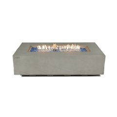 Elementi Plus Space Gray Meteora Sandstone Fire Pit Table - Pristine Home & Wellness