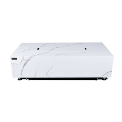 Elementi Plus Bianco White Carrara Porcelain Fire Pit Table - Pristine Home & Wellness