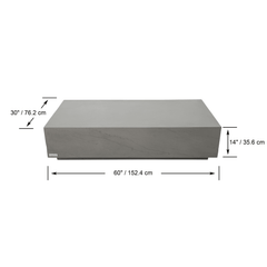Elementi Home Colorado Rectangular Coffee Table - Pristine Home & Wellness