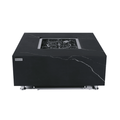 Elementi Plus Bulgaria Black Sofia Porcelain Fire Pit Table - Pristine Home & Wellness