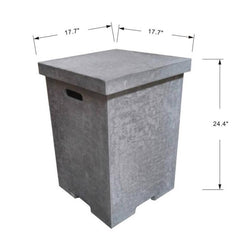 Elementi Travertine Square Tank Cover - Pristine Home & Wellness