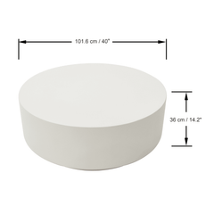 Elementi Home Rome Large Round Coffee Table - Pristine Home & Wellness