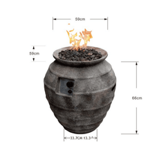 Modeno Pompeii Pot Fire Pit - Propane fuel - Pristine Home & Wellness