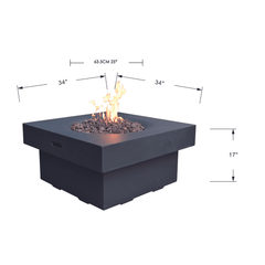 Modeno Branford Fire Pit Table - Pristine Home & Wellness