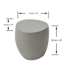 Elementi Home Ikaria Cobble Side Table - Pristine Home & Wellness