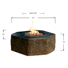 Elementi Columbia Fire Pit Table - Pristine Home & Wellness