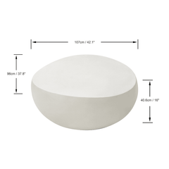 Elementi Home Ikaria Cobble Coffee Table - Pristine Home & Wellness