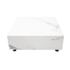 Elementi Home Sofia Medium Square Concrete Coffee Table - Pristine Home & Wellness