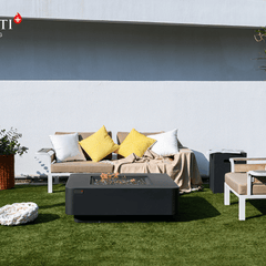 Elementi Plus Dark Gray Bergamo Fire Pit Table - Pristine Home & Wellness