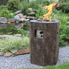 Modeno Basalt Column Fire Pit - Propane Fuel - Pristine Home & Wellness