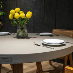 Elementi Home Space Gray Verona Round Dining Table - Pristine Home & Wellness