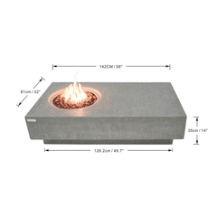 Elementi Metropolis Fire Pit Table - Pristine Home & Wellness