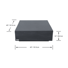 Elementi Home Colorado Large Square Coffee Table - Pristine Home & Wellness