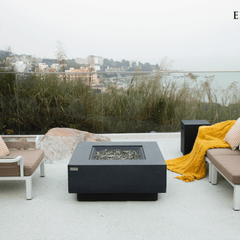 Elementi Plus Dark Gray Bergen Fire Pit Table - Pristine Home & Wellness