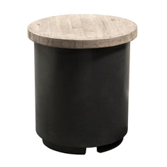 American Fyre Designs Reclaimed Wood Contempo Tank/End Table - Pristine Home & Wellness