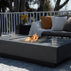 Elementi Plus Dark Gray Cannes Fire Pit Table - Pristine Home & Wellness