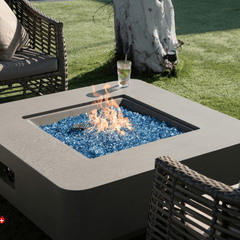 Elementi Plus Light Gray Lucerne Fire Pit Table - Pristine Home & Wellness