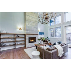 Monessen 42" Attribute Universal Circulating Vent-Free Firebox with Radiant Face and Multitonal Brown Reversible Interior Fiber Panels - Pristine Home & Wellness