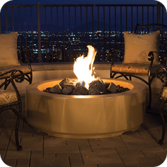 American Fyre Designs 48-inch Louvre Round Fire Pit - Pristine Home & Wellness