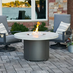 Outdoor Greatroom Company White Onyx Beacon Chat Height Fire Pit Table - Pristine Home & Wellness