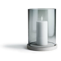 Skargaarden Möja Candle Lantern Gray Glass - CALA-G - Pristine Home & Wellness