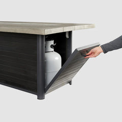Outdoor Greatroom Company Cedar Ridge Linear Gas Fire Pit Table - Pristine Home & Wellness