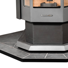ComfortBilt Corner Hearth Pad - Mill Black