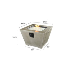 Outdoor Greatroom Company Square Cove Square Fire Table - Pristine Home & Wellness