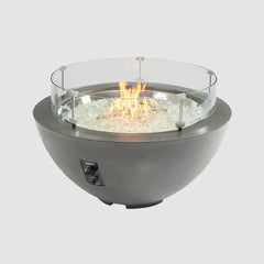 Outdoor Greatroom Company 42-inch Midnight Mist Cove Round Gas Fire Pit Bowl - Pristine Home & Wellness