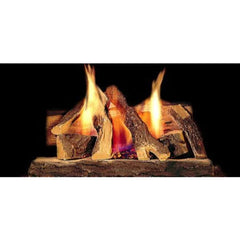 Majestic 24" Campfire Fiber Gas Log Set with Millivolt Burner and Hearth Kit - Liquid Propane - Pristine Home & Wellness