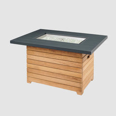 Outdoor Greatroom Company Darien Rectangular Gas Fire Pit Table with Aluminum Top - Pristine Home & Wellness