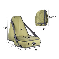Sea Eagle Deluxe Inflatable Kayak Seat Green - DKSG - Pristine Home & Wellness