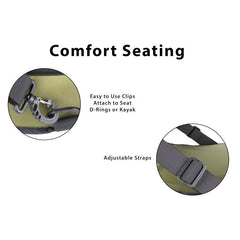Sea Eagle Deluxe Inflatable Kayak Seat Green - DKSG - Pristine Home & Wellness