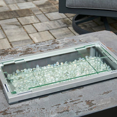 Outdoor Greatroom Company 12" x 24" Linear Folding Glass Wind Guard - Pristine Home & Wellness