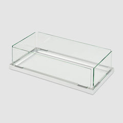 Outdoor Greatroom Company 12" x 24" Linear Folding Glass Wind Guard - Pristine Home & Wellness