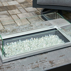 Outdoor Greatroom Company 12" x 24" Linear Folding Glass Wind Guard - Pristine Home & Wellness