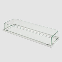 Outdoor Greatroom Company 12" x 42" Rectangular Folding Glass Wind Guard - Pristine Home & Wellness