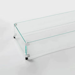 Outdoor Greatroom Company 12" x 72" Linear Glass Wind Guard - Pristine Home & Wellness