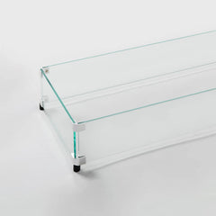 Outdoor Greatroom Company 12" x 64" Linear Glass Wind Guard - Pristine Home & Wellness