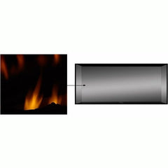 Majestic 32" Fade-Resistant Reflective Black Glass Interior Panels - GLASS-32LINEAR - Pristine Home & Wellness