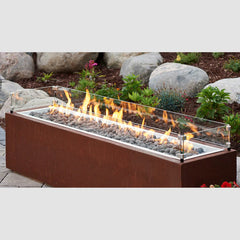 Outdoor Greatroom Company 12" x 42" Linear Glass Wind Guard - Pristine Home & Wellness